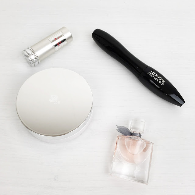 Lancome make up flat lay