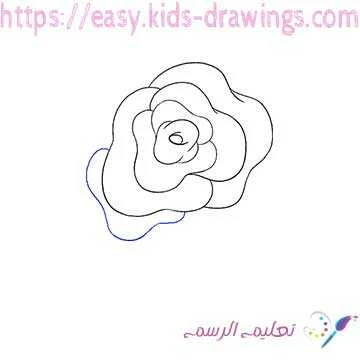 كيفية رسم وردة بسيطة