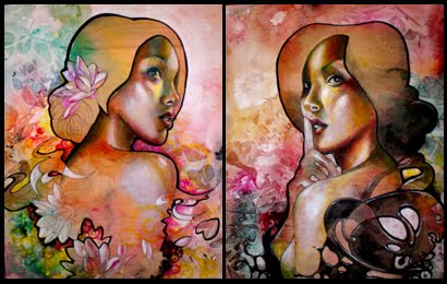 'Lotus Blossom' and 'Dragon Lady' by Allison Torneros