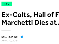 47 67 74 93 118 133 | Gino Marchetti, ex-Colt, dead at 93, April 29, 2019 +47-years after Hall of Fame induction