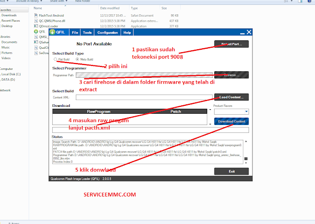 Cara flash hp android Lenovo Zuk z2 PRO mode 9008 flash via QcomDloader