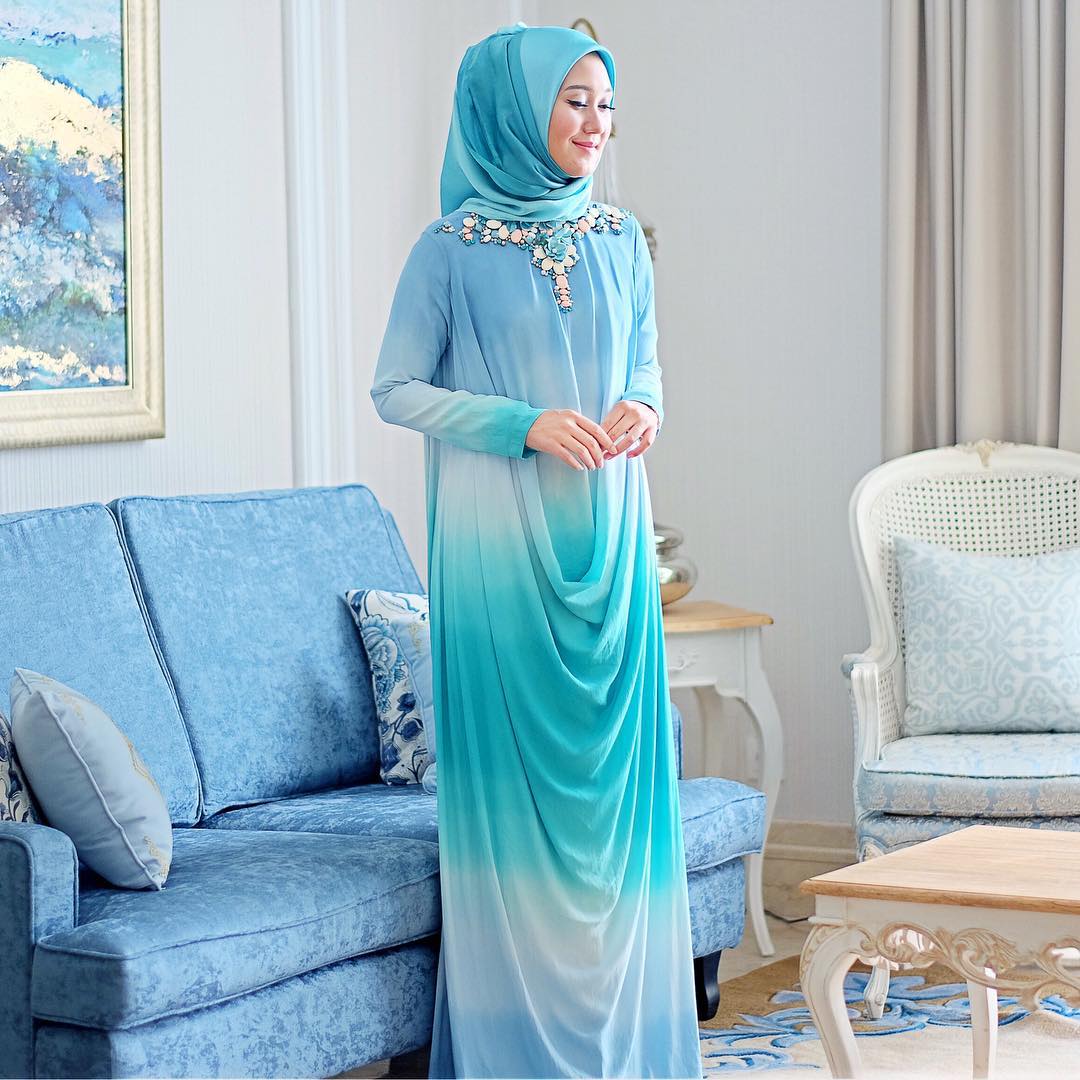  Baju  Gamis Dian  Pelangi 