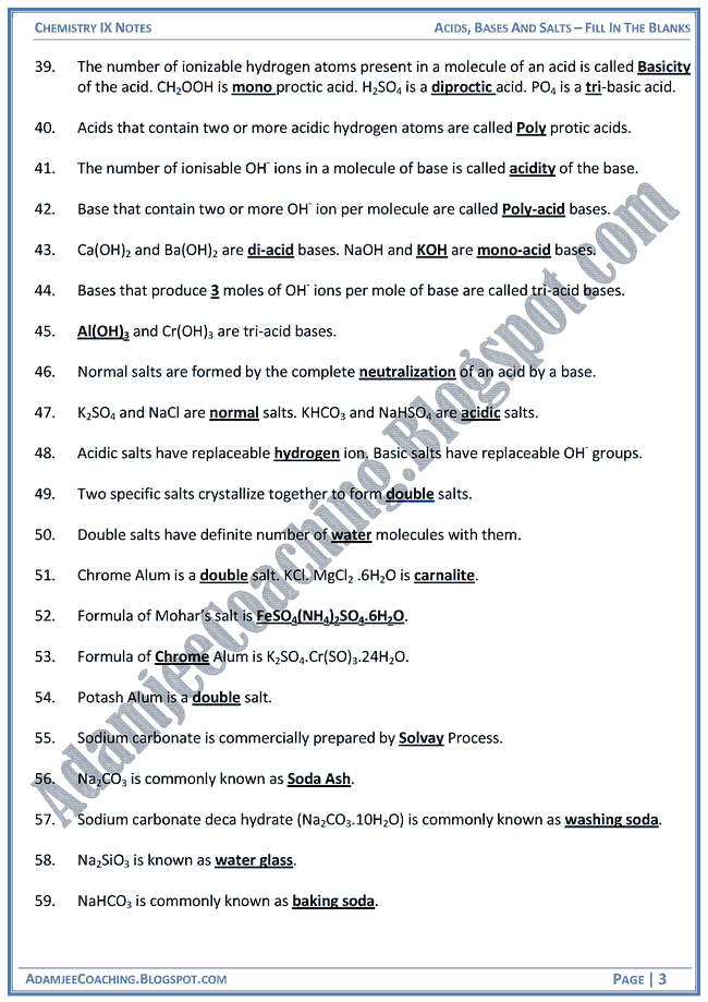  Acids Bases And Salts-fill-in-the-blanks-chemistry-ix