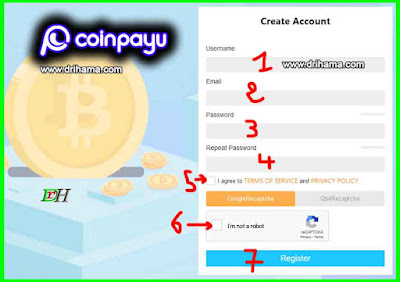 طريقة التسجيل في coinpayu