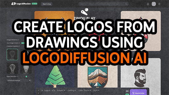 Create logos from drawings using logodiffusion AI
