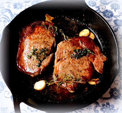 Butter, Herb & Garlic  Basted Steaks