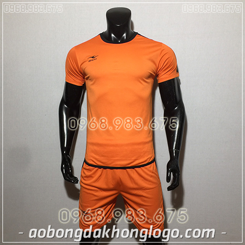 Áo bóng đá ko logo KeepFly Zuka màu cam