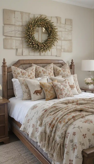 7. Woodland Whimsy Fall Bedroom