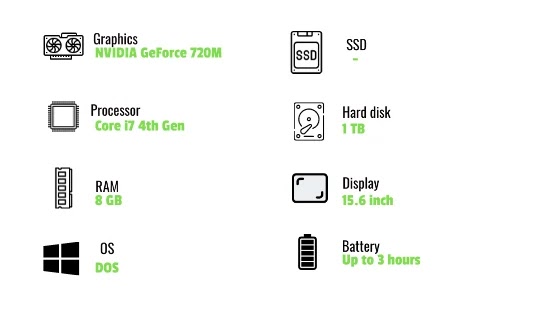 specification for ASUS X-X550LC