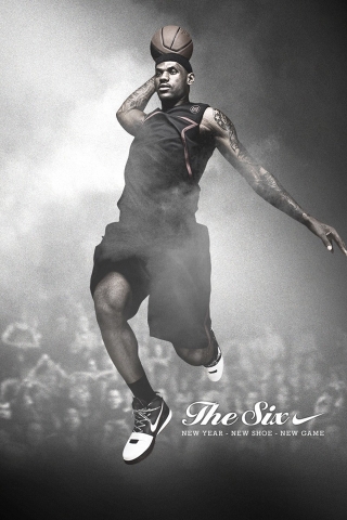 Lebron James, reklama za Nike download besplatne slike pozadine Apple iPhone