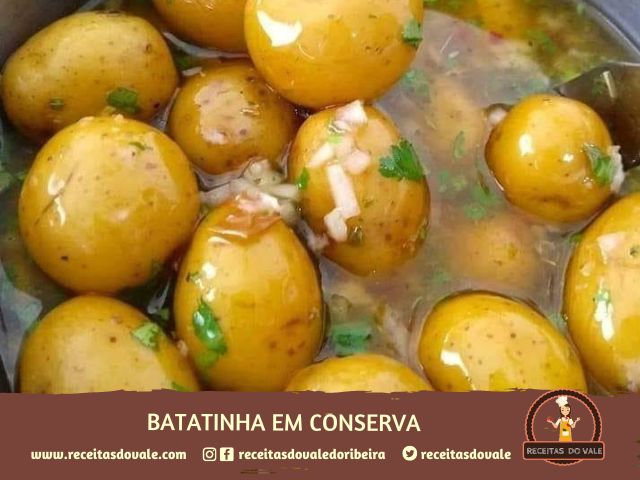 Receita de Batatinha em Conserva