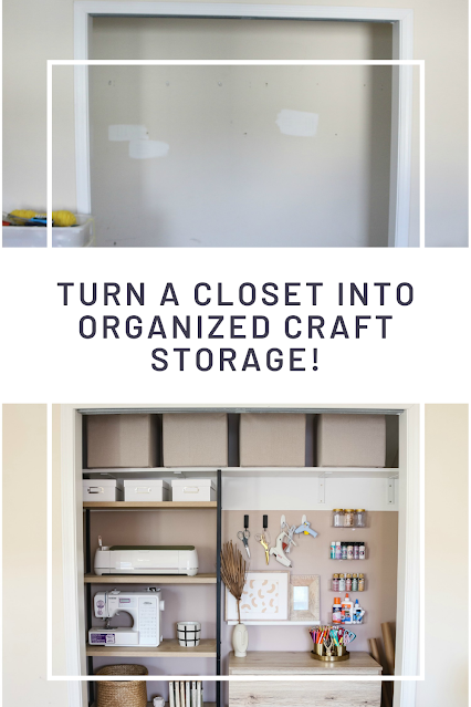 How to Turn a Cluttered Closet into Organized Craft Storage