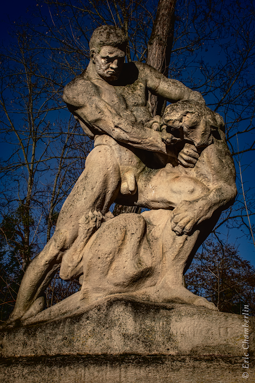 Héraclès terrassant le lion de Némée - Parc de l'Orangerie - Strasbourg