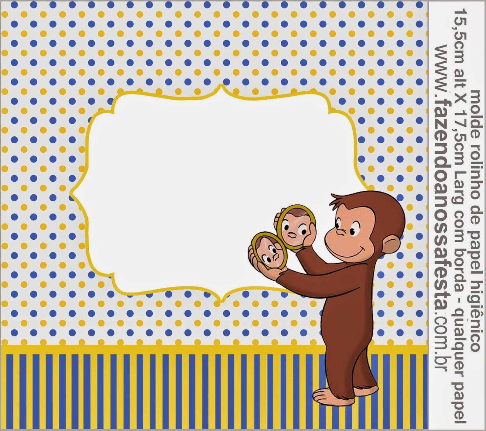 Curious George  Free Printable Candy Bar Labels.