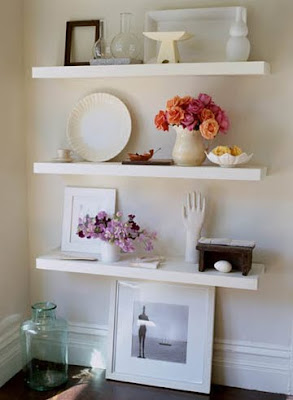 styling [floor to ceiling shelves]