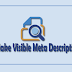 How to Make Visible Search Description in Blogger Blog Post? 