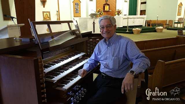 Rudy at the RL58 being installed at Mother of Divine Providence