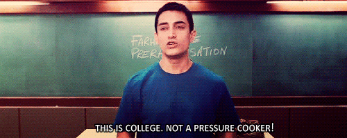 This is college, not a pressure cooker!