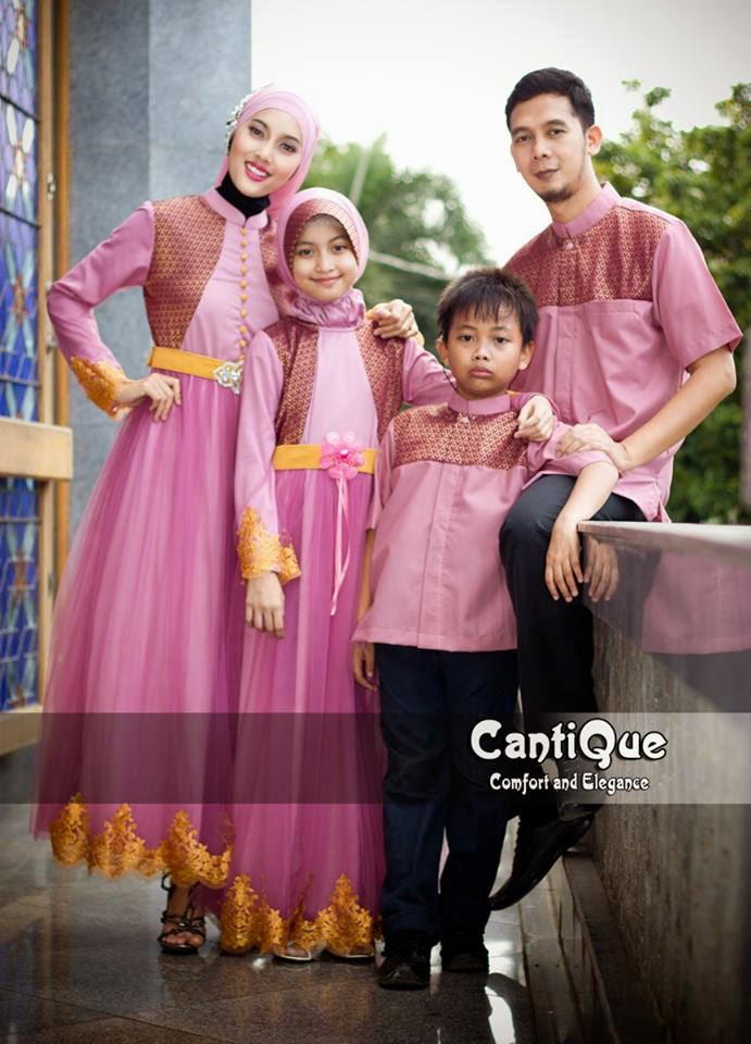 10 Baju Muslim Couple Family 2 Anak Terbaru