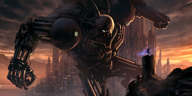 Robot sci-fi art artwork | Futuristic robot