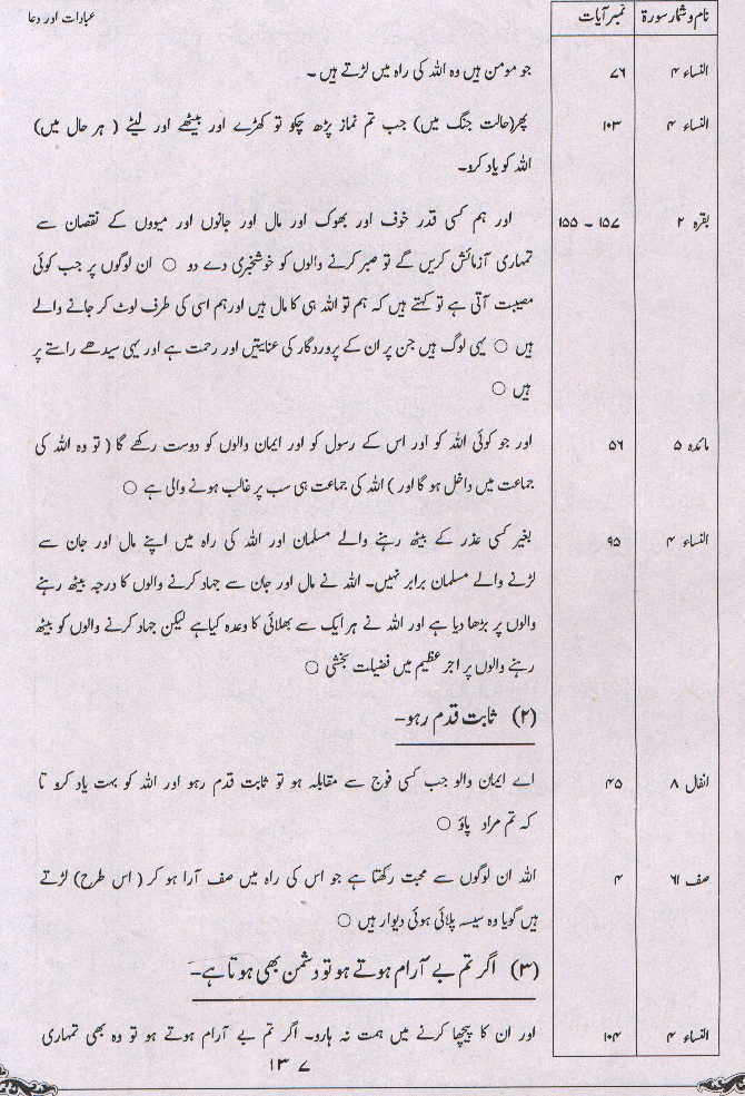Jamia Kulachi Pakistan: Complete Ayat ul Jihad with Urdu 