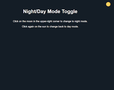 Light And Dark Mode Toggle Using HTML, CSS & JavaScript