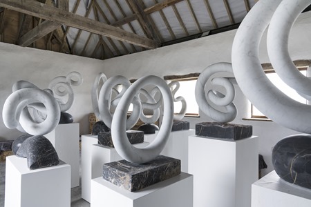 Marble sculptures in William's studio