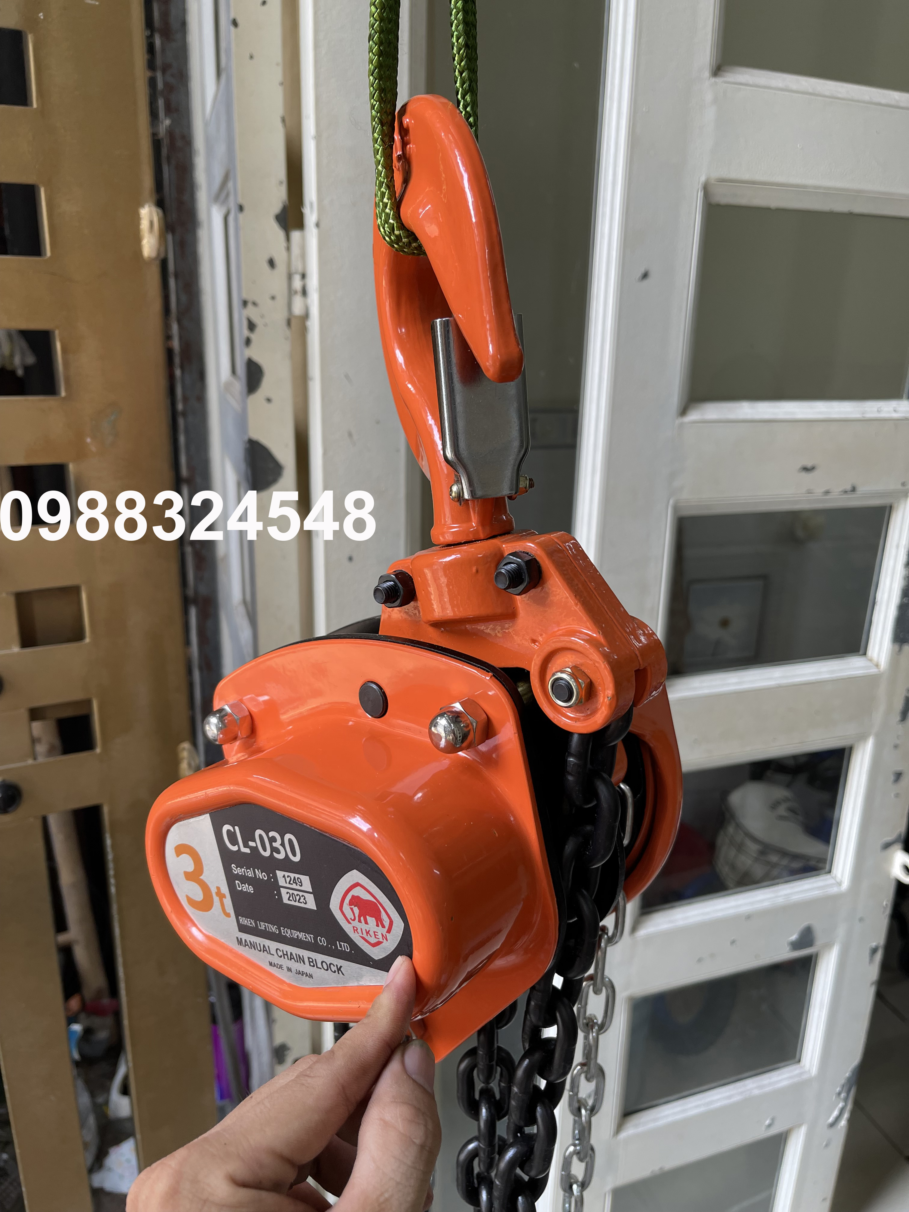 Pa lăng kéo tay Riken 3 tấn CL030 / CL030 Riken Manual Chain Hoist