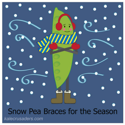 Snow Pea Braces for the Season, Ear Muffs, Scarf, Mittens, Boots