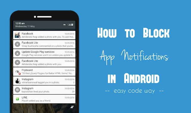 Block App Notifications in Android