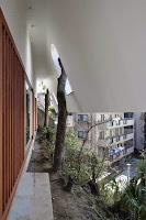 Japanese Vertical House Design Boasts Different Sized Windows and Openings Japanese Vertical House Design Boasts Different Sized Windows and Openings