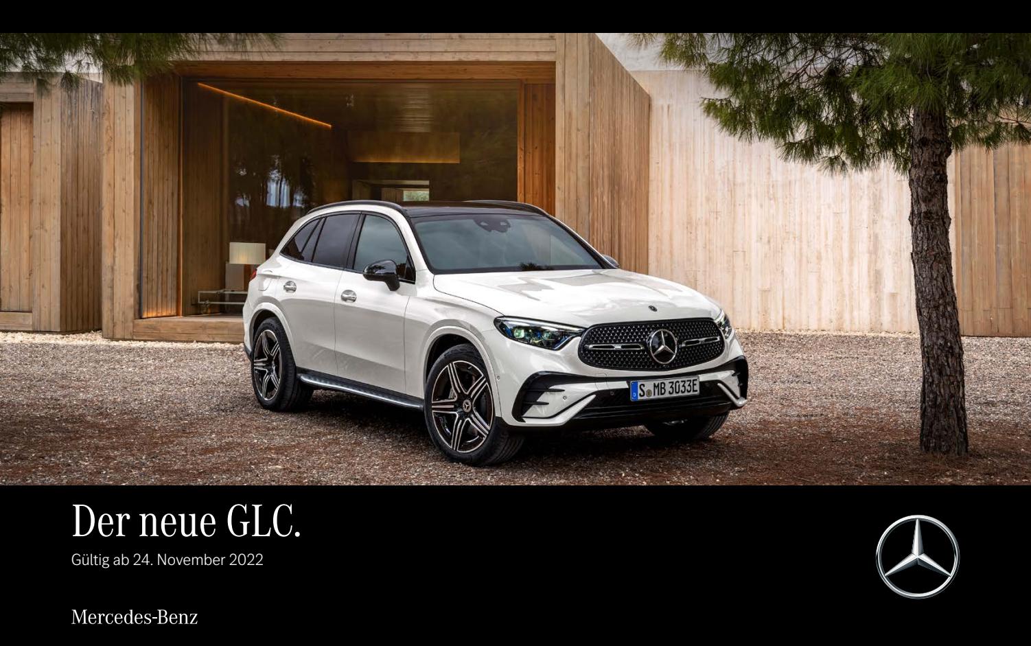 Mercedes-Benz X 254 GLC-Klasse Preisliste 11/2022