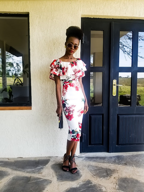Floral Dress Outfit Idea: Nakuru Vacation Outfit One
