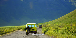 jeep bromo melewati lautan pasir