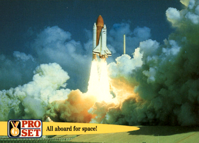 1992 Pro Set : Guinness Book of Records #42 - All aboard for space!
