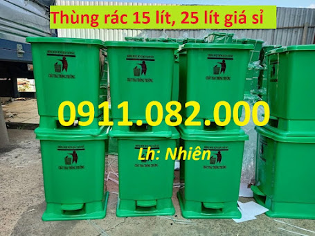 Thanh lý cuối năm thùng rác y tế, thùng rác nhựa giá rẻ tiền giang- lh 0911082000