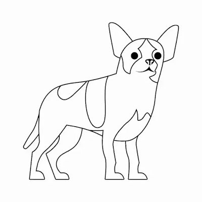 Desenho de um cachorro chihuahua