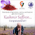 saffron of kashmir get GI Certification