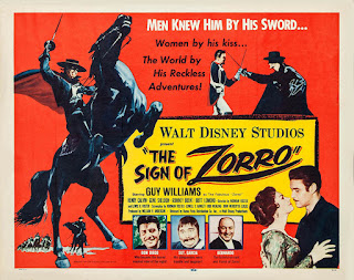 Movie poster for The Sign of Zorro (1958).