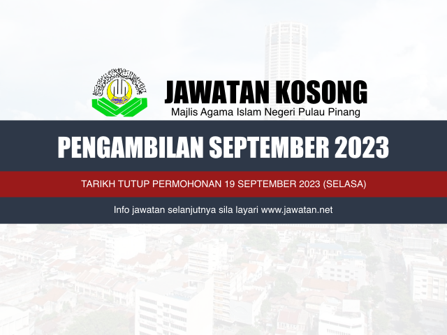 Jawatan Kosong MAINPP September 2023