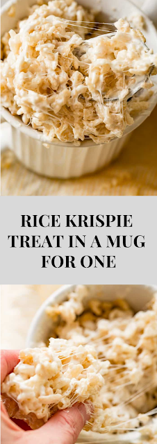 RICE KRISPIE TREAT IN A MUG FOR ONE