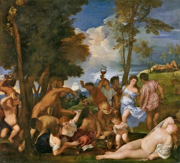 Tiziano. La Bacanal De Los Andrios. 1523 - 1526. Museo Del Prado