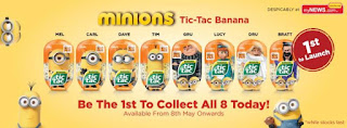 Limited Edition Minions Tic Tac Banana at myNEWS (Available from 8 May 2017)