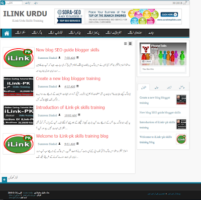 iLink Urdu Skills Training Blog Pakistan