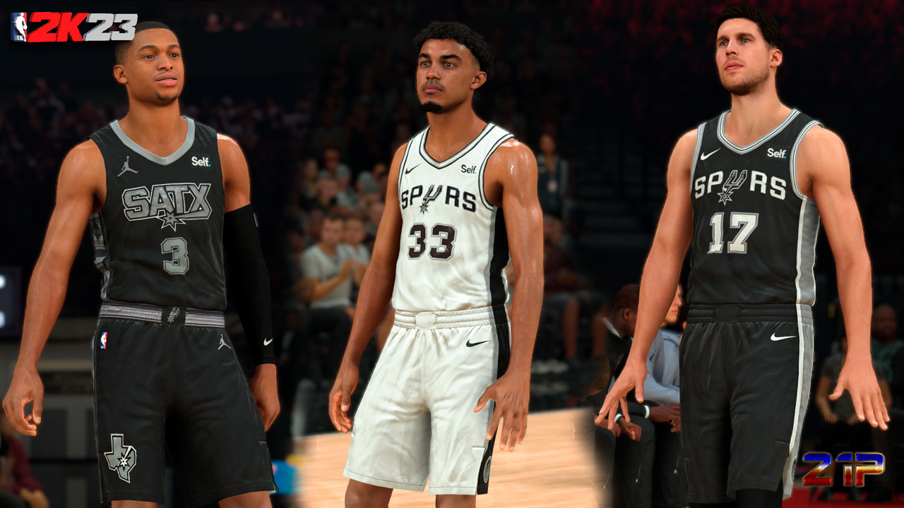 NBA 2K23 San Antonio Spurs Realistic Jerseys