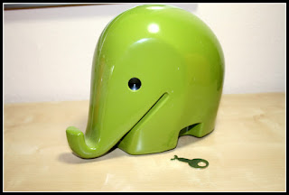 *XXL* Luigi Colani DRUMBO money box green1960s design