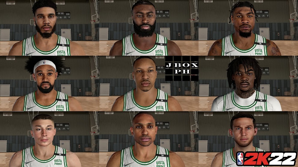 Boston Celtics Cyberfaces Mods | NBA 2K22