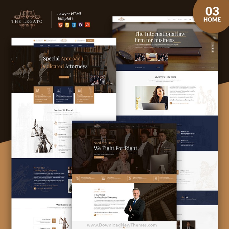 lawyer HTML template