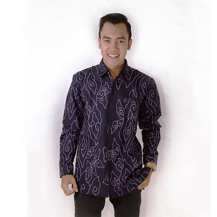  12 model  kemeja  gamis  batik mega mendung untuk pria  