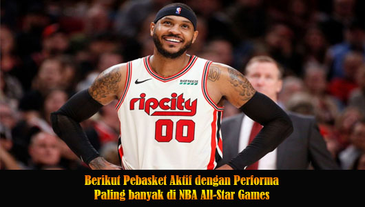 Berikut Pebasket Aktif dengan Performa Paling banyak di NBA All-Star Games